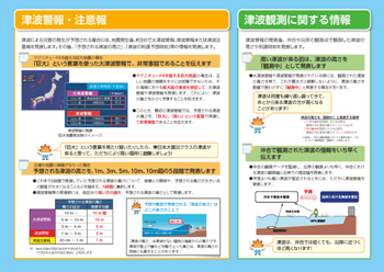 リーフレット：津波警報がかわります（２面）