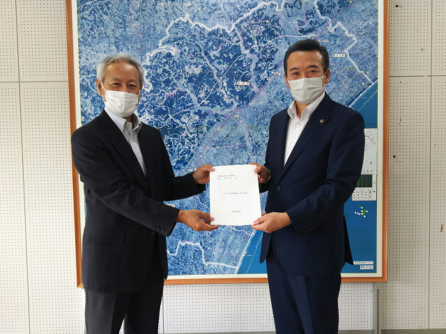 山武土木事務所へ要望する市長の写真