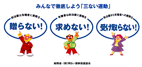 みんなで徹底しよう「三ない運動」