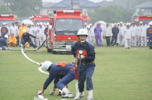 ポンプ車操法の部の演技