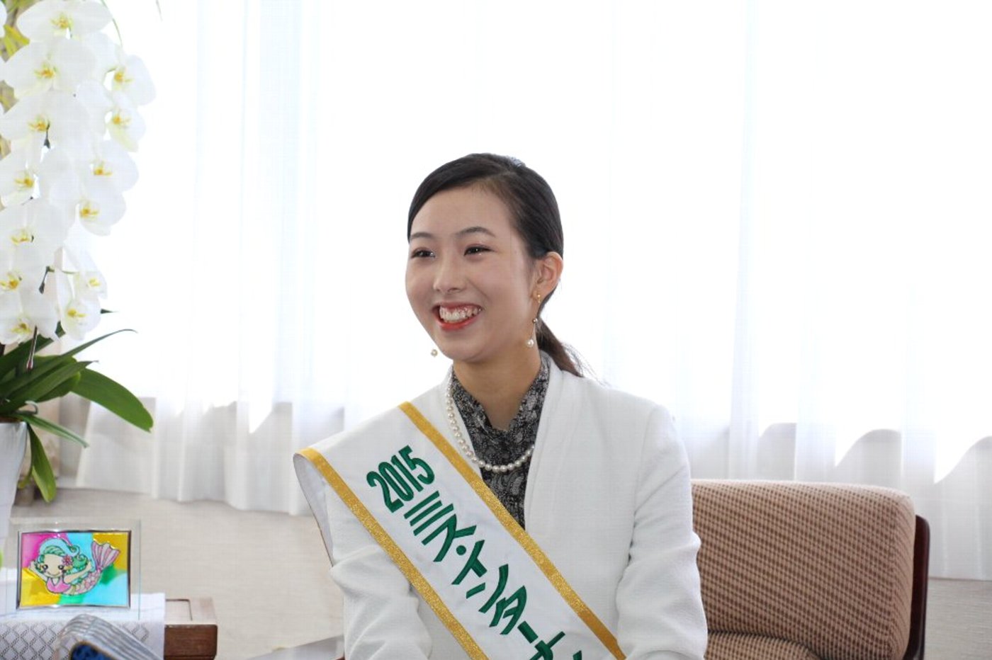 15ミス インターナショナル日本代表中川愛理沙さんが表敬訪問 1月23日 千葉県大網白里市公式ホームページ