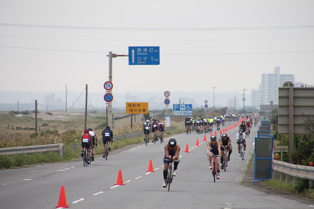 バイクレース（九十九里有料道路）