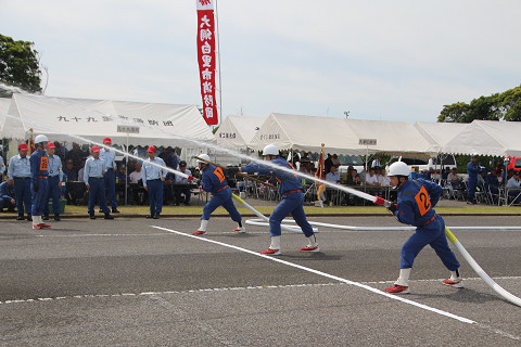 正確で迅速な放水の写真