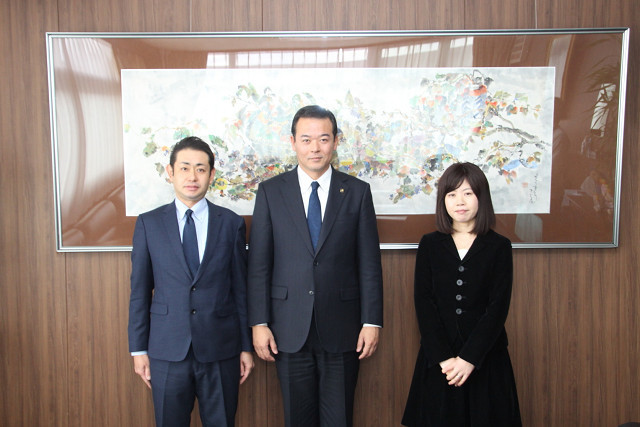 市長と佐久間家の皆さん