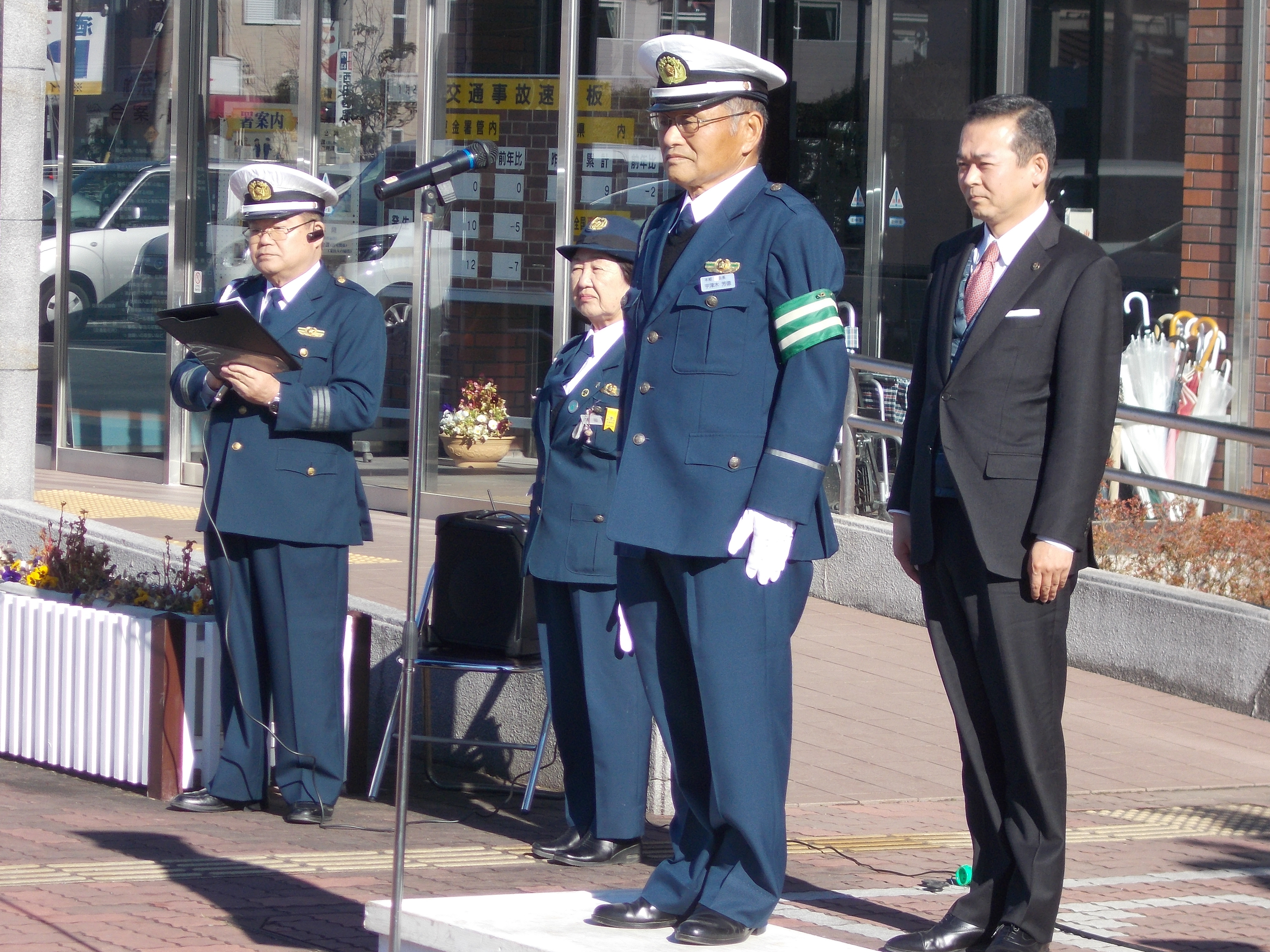 初出式に出席する市長の写真