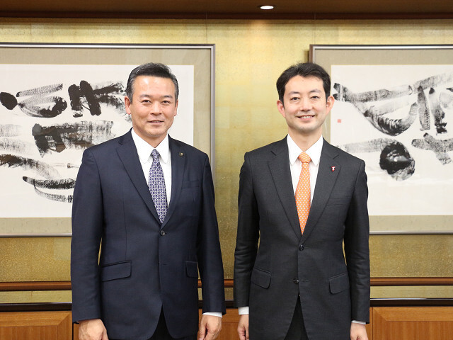 熊谷知事と市長の写真