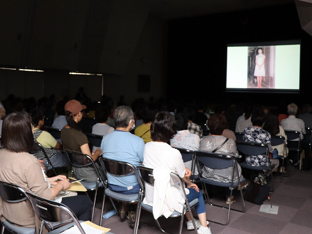 アニメ「めぐみ」上映会の様子の写真