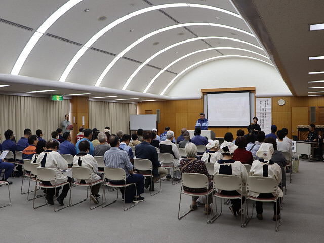防災講演の様子の写真