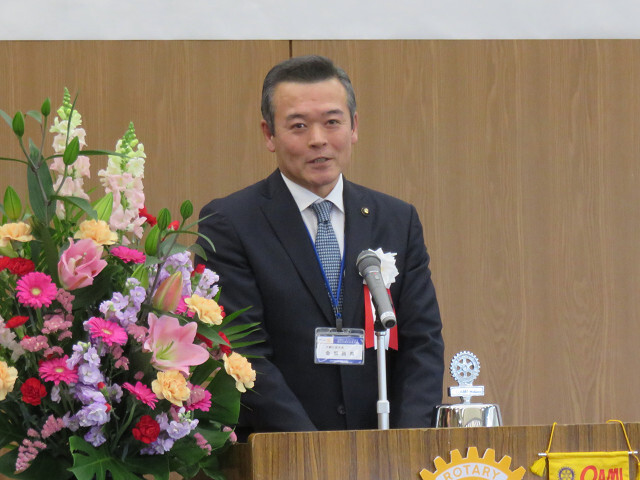 あいさつをする市長の写真