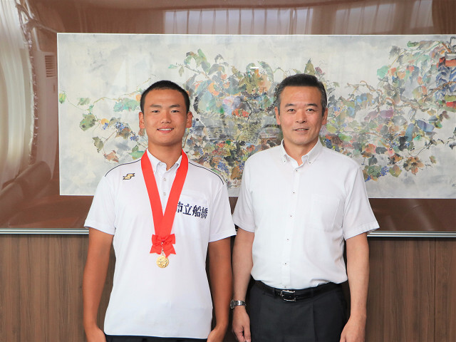 水間さんと市長の画像