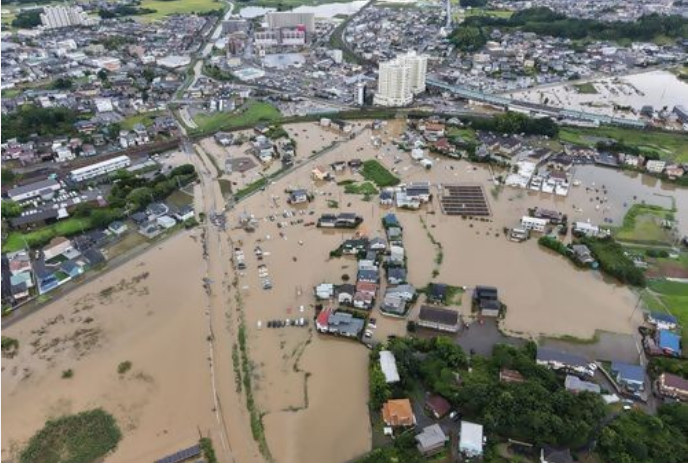 大網駅周辺浸水状況